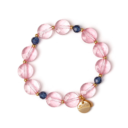 Sodini 331078X - Bracciale elastico con grandi bonbon Rosa Collezione Hermitage