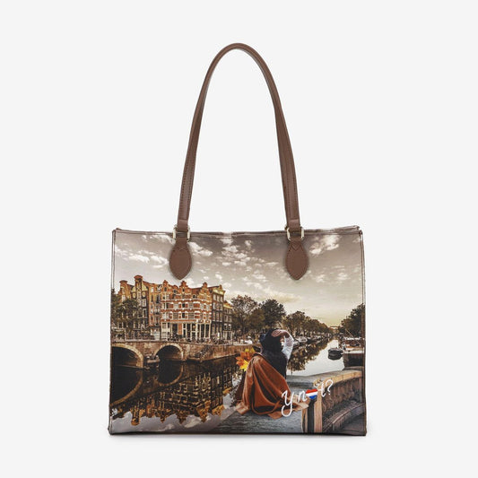 YNot  YES602F5 - Shopping Bag Quadrata Collezione YES-Autumn in Hollad